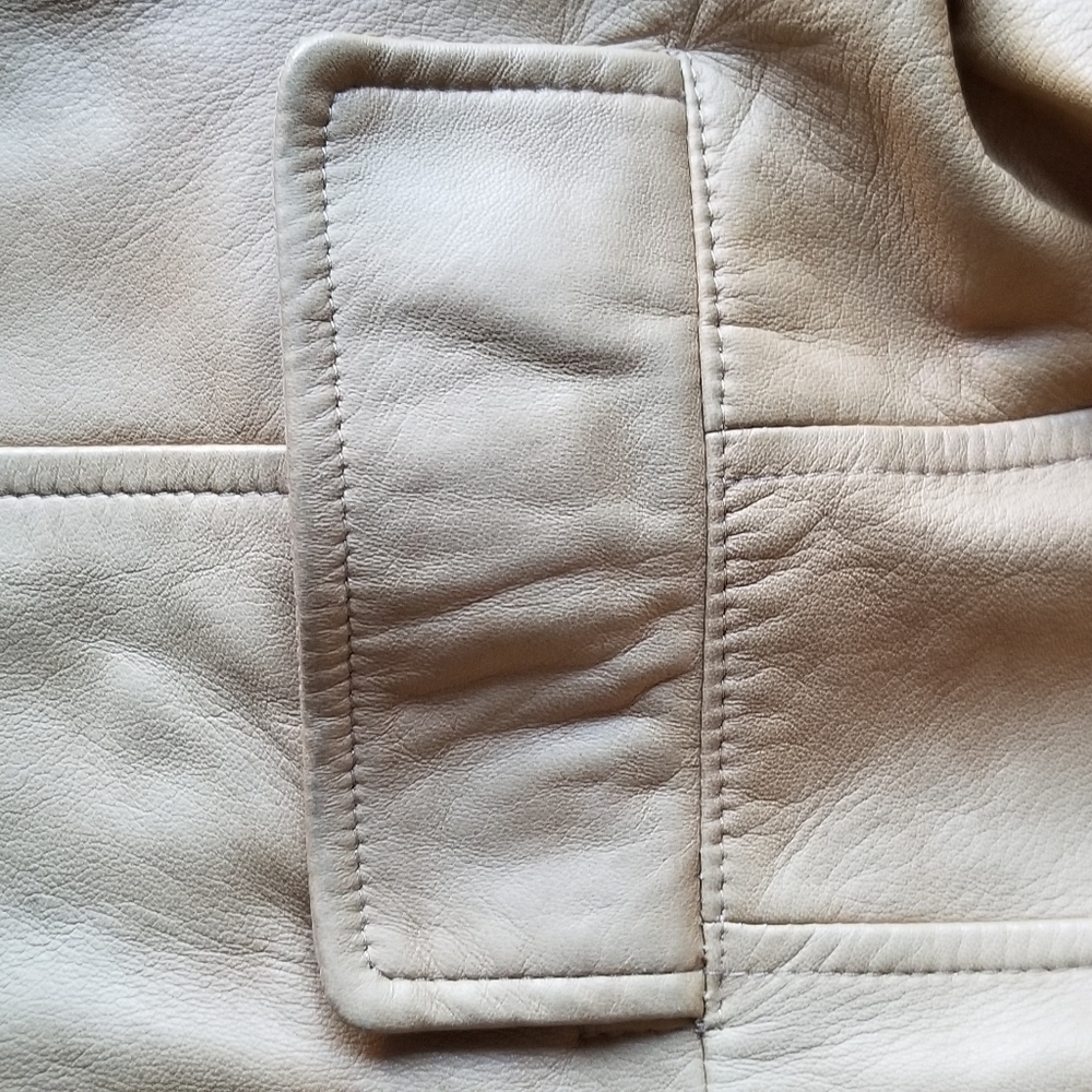🇨🇦 Gorgeous Danier leather jacket | classic camel colour | blazer-style | Sz S - Picture 6 of 13